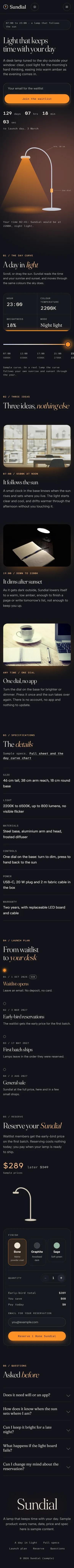 Daylight on a phone, 390 pixels wide