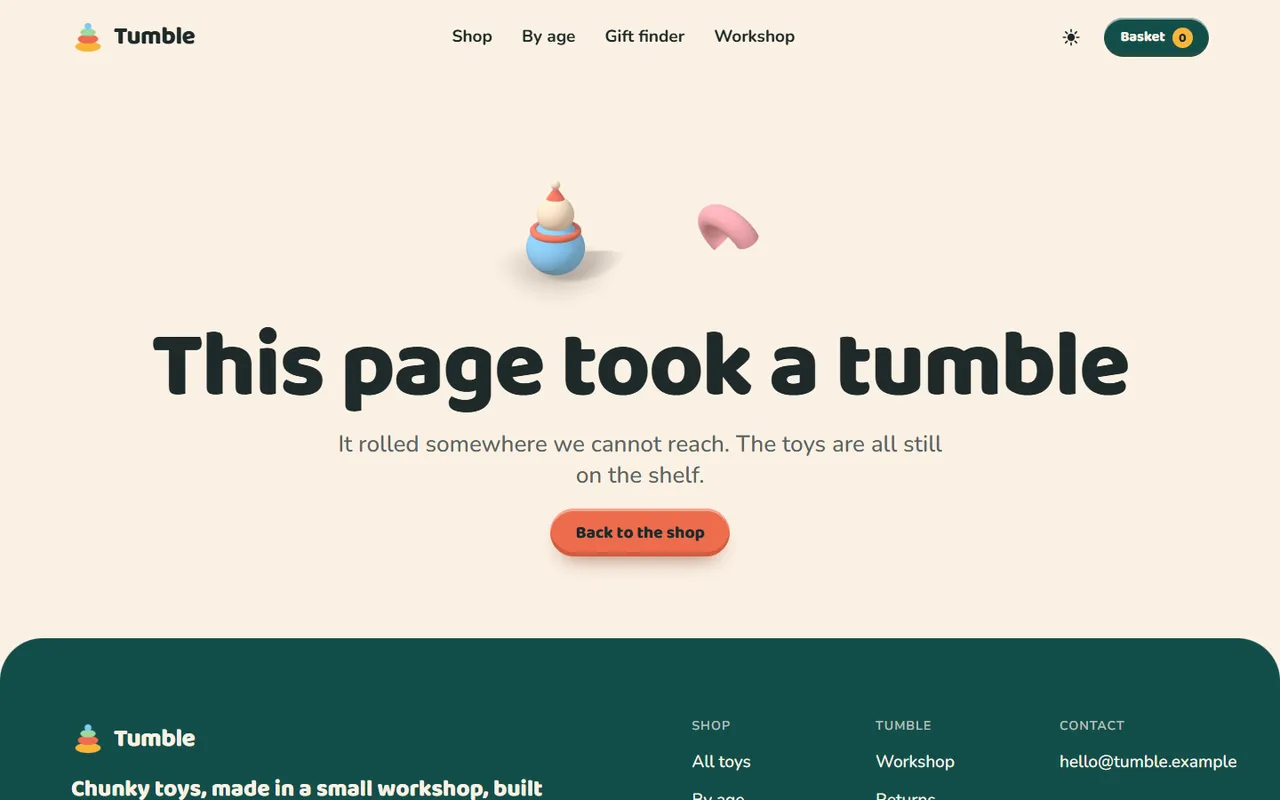 Tumble: 404 page