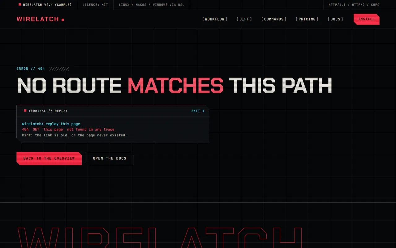 Latch: 404 page