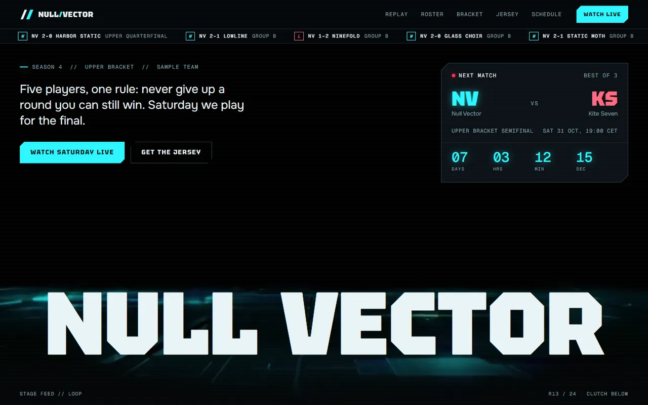 Null Vector: home 1440 reduced page