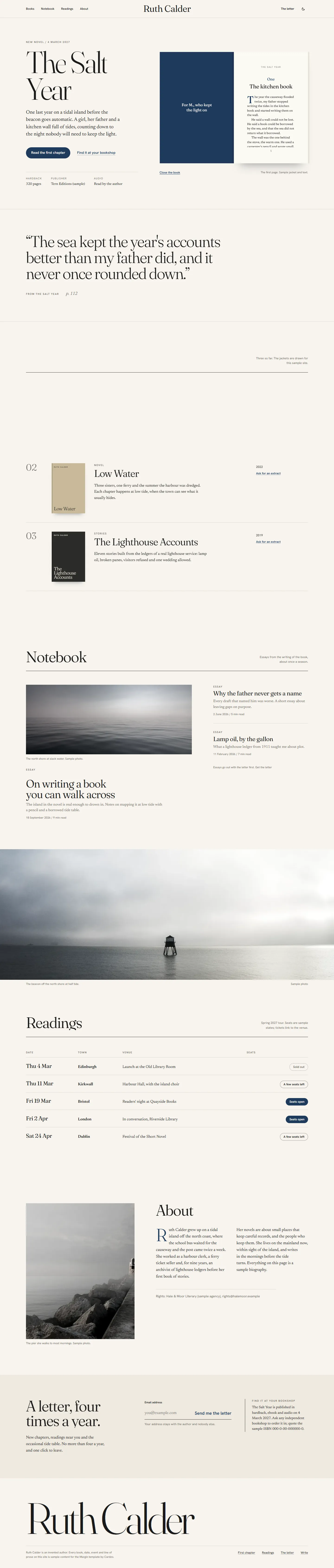 Margin home page, light theme, at 1440 pixels wide