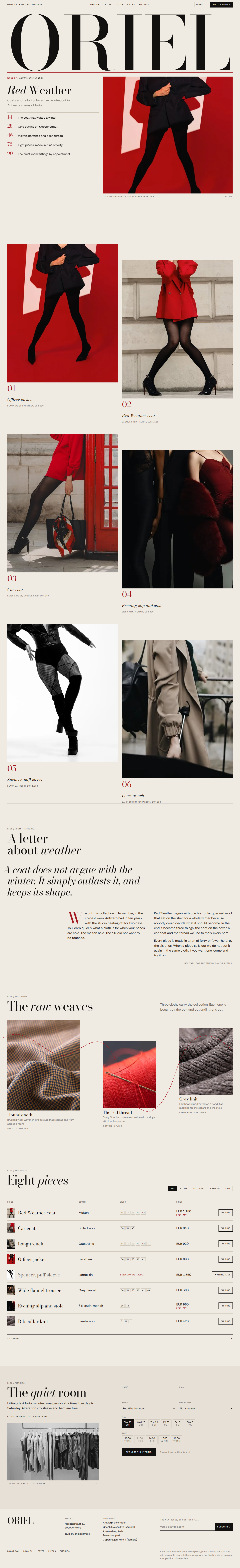 Issue home page, light theme