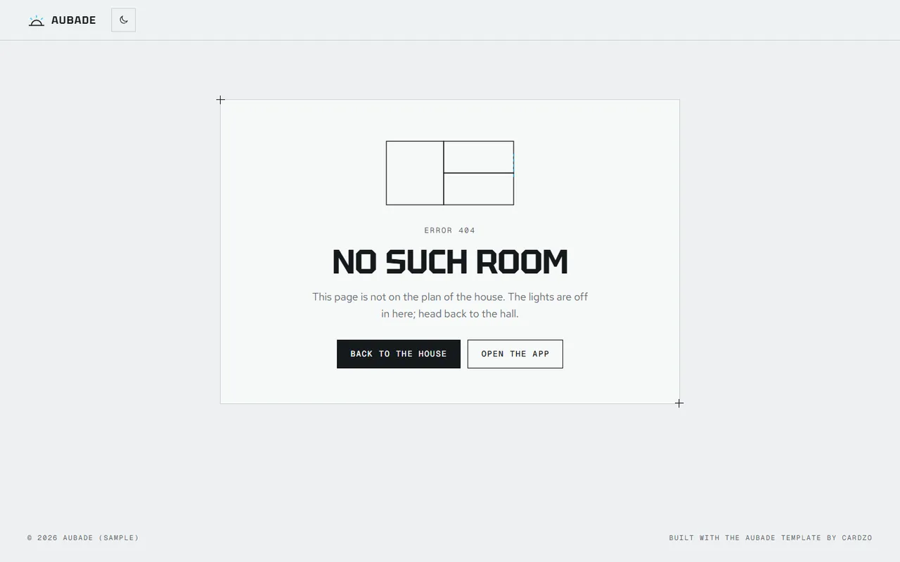 Aubade: 404 page