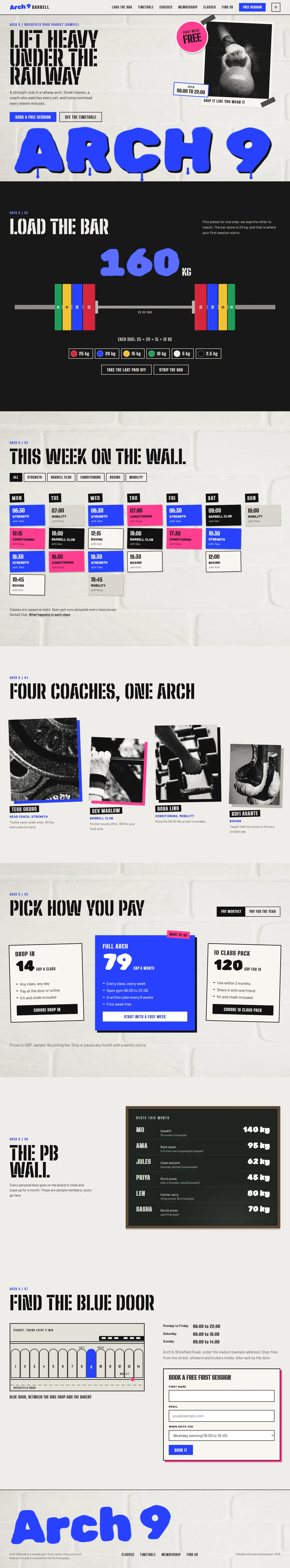 Arch home page, light theme, at 1440 pixels wide