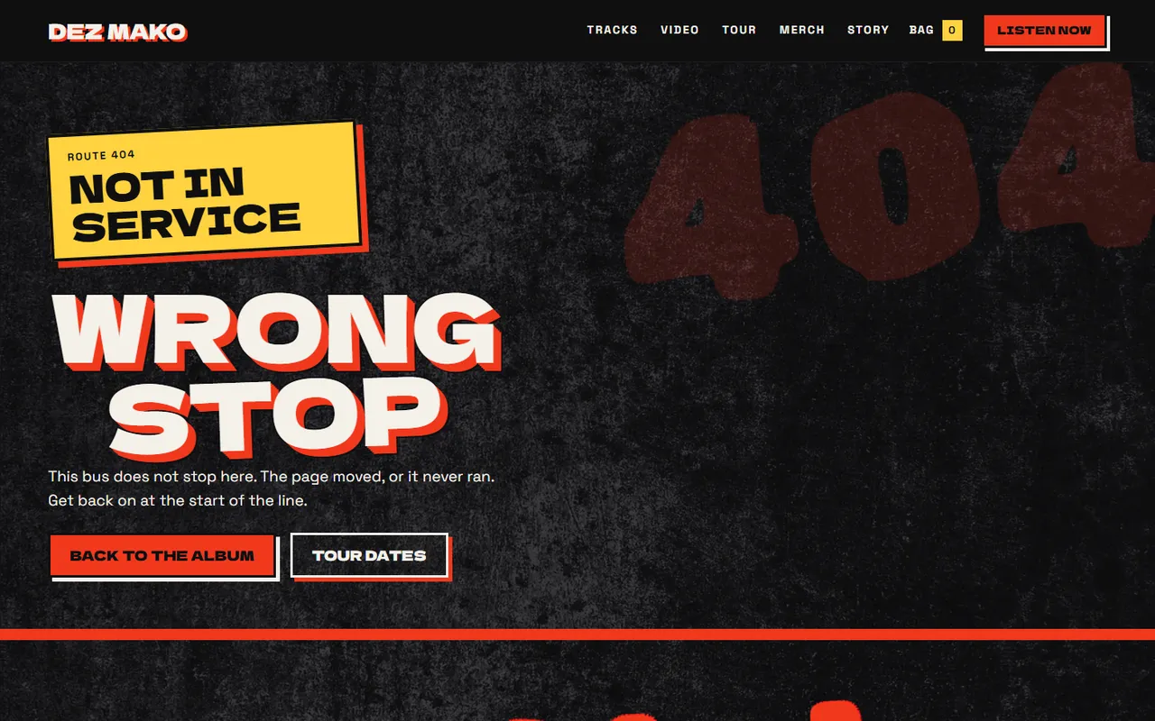 Shutter: 404 page