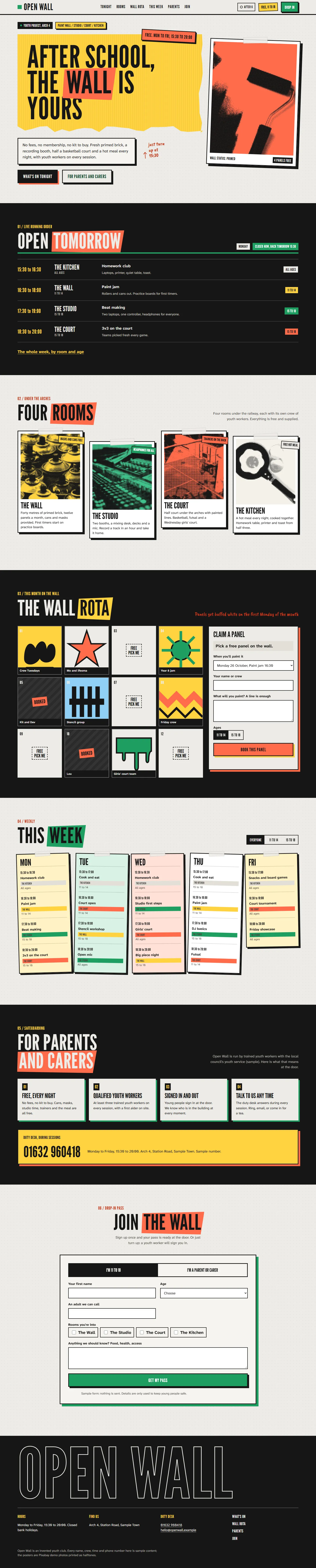 Fresh Coat home page, light theme, at 1440 pixels wide
