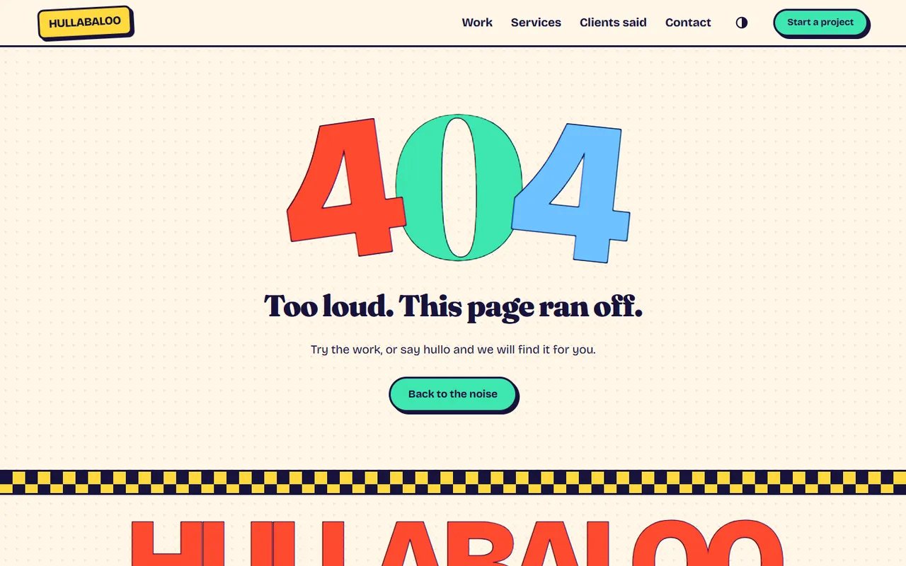 Racket: 404 page