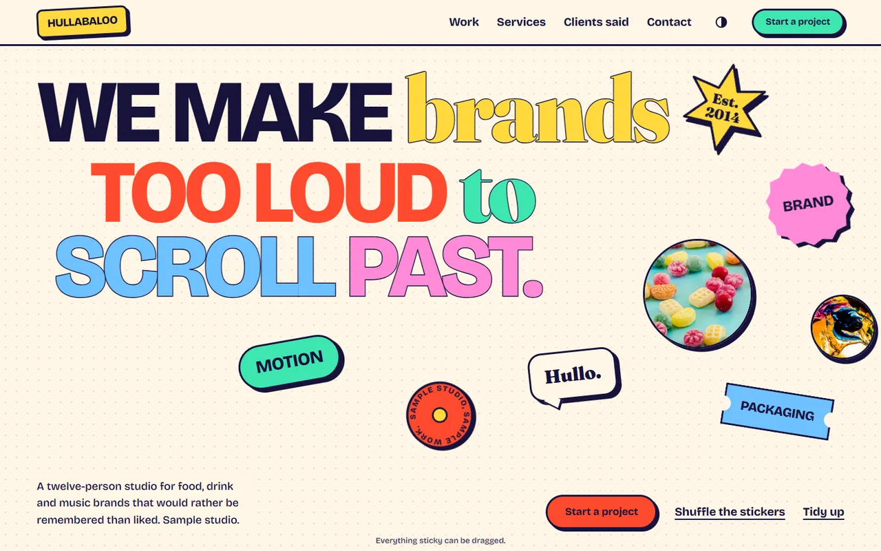 Racket home page, light theme