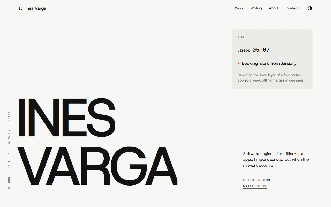Margin home page, light theme