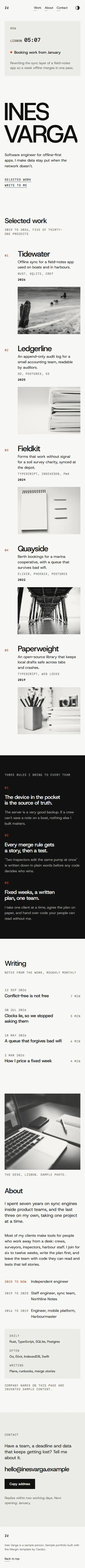 Margin on a phone, 390 pixels wide