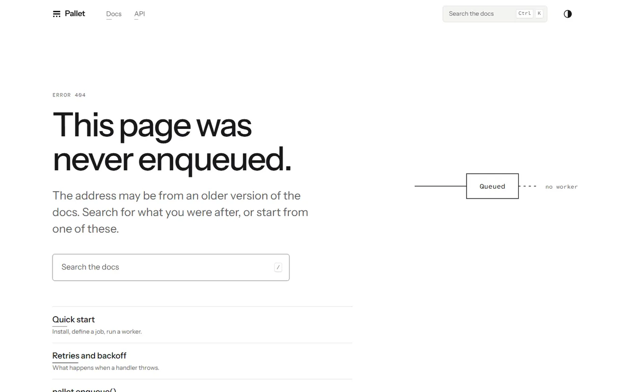 Index: 404 page