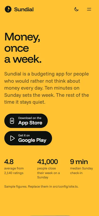 Pocket on a phone, 390 pixels wide
