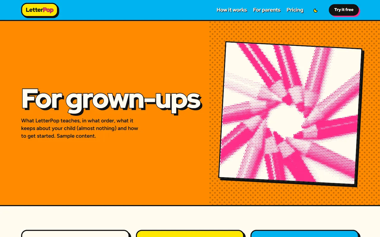 Popsicle: parents page