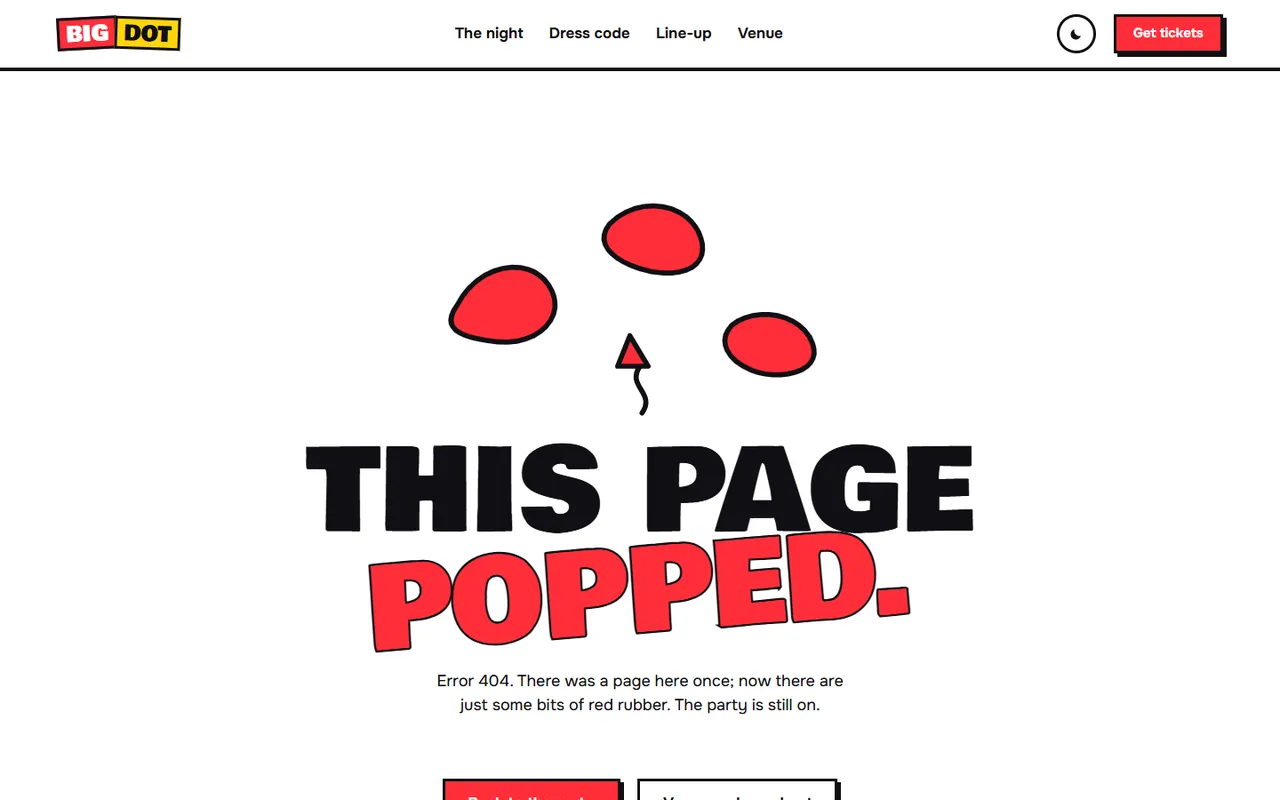 Kapow: 404 page