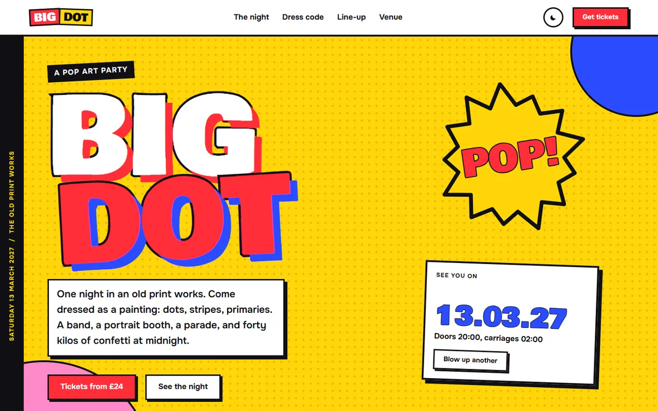 Kapow: hero 1440 popped page