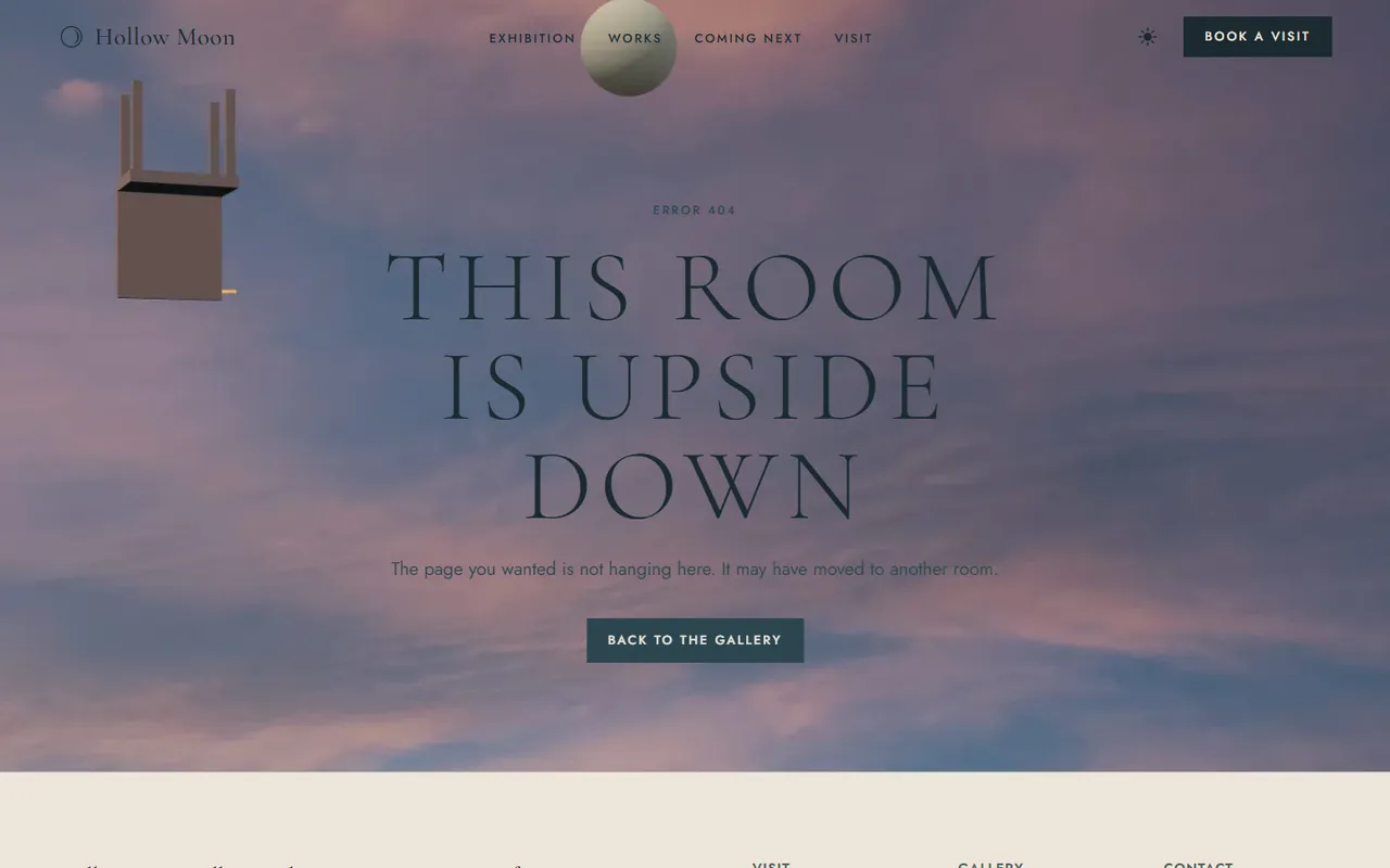 Hollow Moon: 404 page