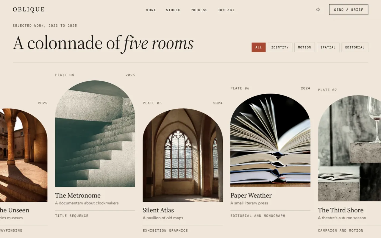 Oblique: work pinned page