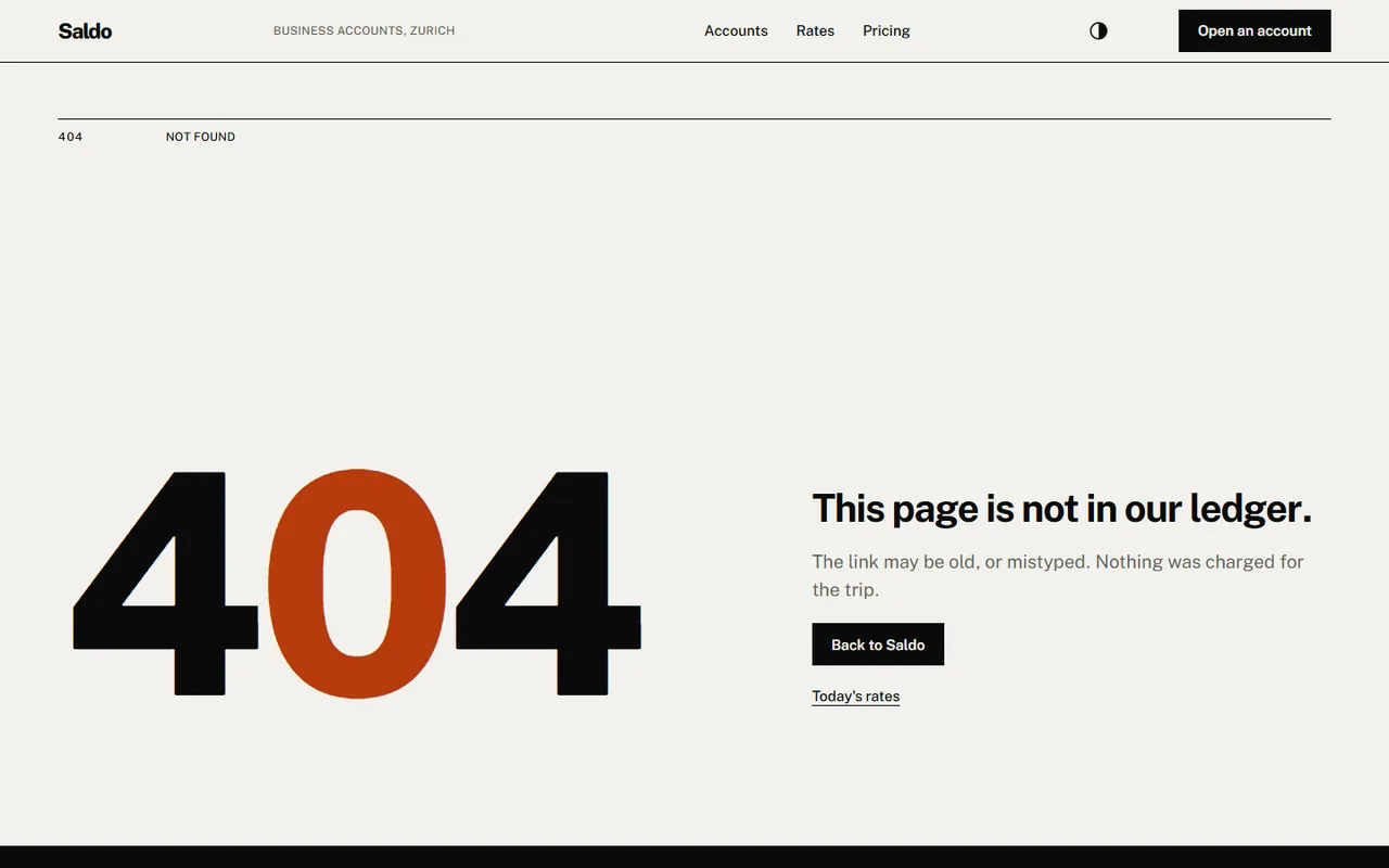 Raster: 404 page