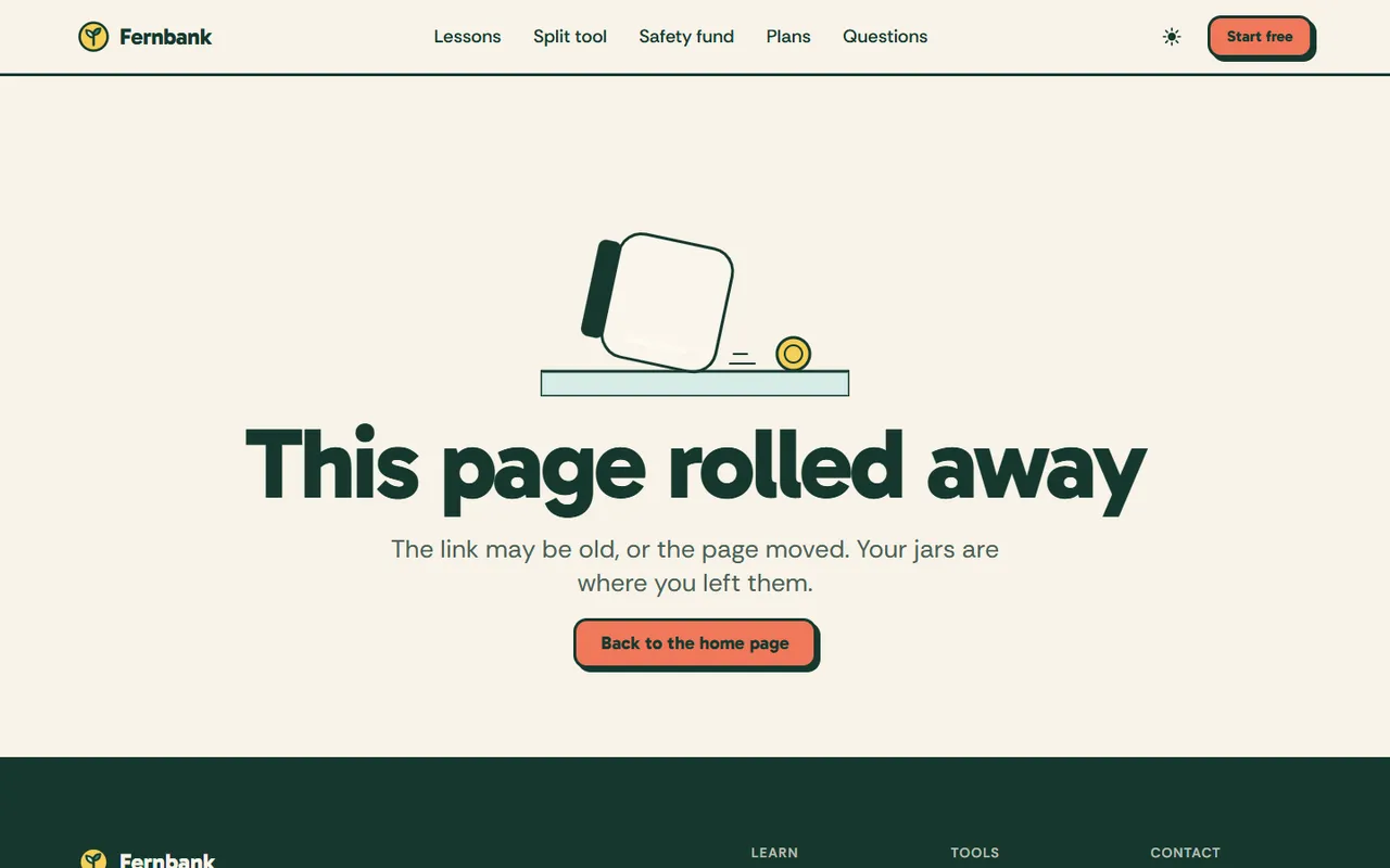 Fernbank: 404 page