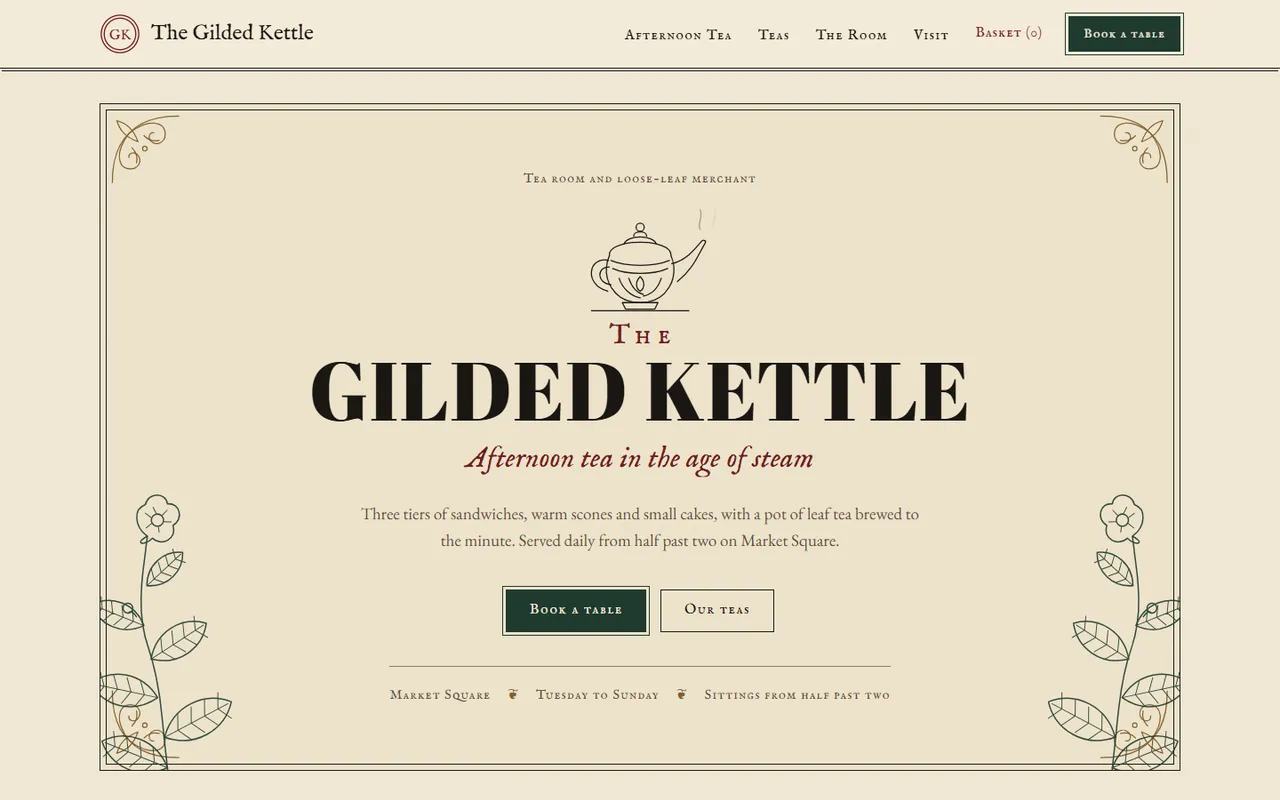 The Gilded Kettle: home 1440 paper page