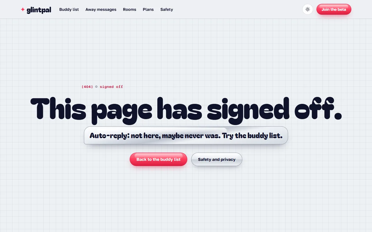 glintpal: 404 page